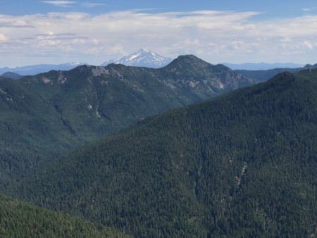 Battle Axe, Battle Axe Creek drainage and Mount Jefferson.