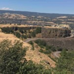 Looking back towards the trailhead at Rowena Crest.