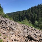 This rockslide is about five miles up.