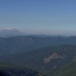 Saint Helens and Rainier, somewhere out there.