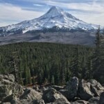 Mt. Hood and the Dollar Fire area from Owl Point.