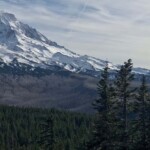 Detail showing the Vista Ridge approach and Wy'East Basin.