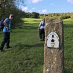 This couple were walking the whole thing, in preparation for waling the Camino in Spain.
