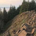 The rocky viewpoint, looking north