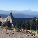 Mt. Jefferson above the lodge.