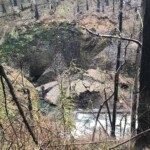 One more view of that slide. eagle creek trail columbia river gorge oregon fire