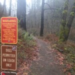 Really the only sign about the fire we saw. eagle creek trail columbia river gorge oregon fire