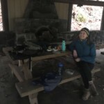 Ending in a hike in style under a 1936 CCC shelter. eagle creek trail columbia river gorge oregon fire